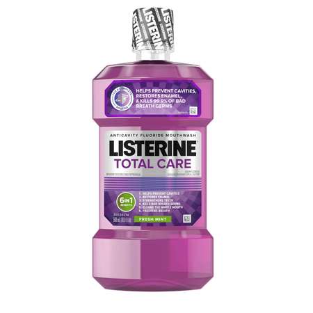 LISTERINE Listerine Total Care Freshmint Mouthwash 16.9 oz. Bottle, PK6 5294479